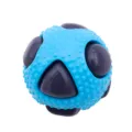 Balle de jeu à mâcher pour chien en bleu, hautement résistante et texturée pour le nettoyage - Balle sonore triangulaire bicolore 8,2 cm / Bleu-violet