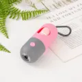 Distributeur de sacs à déjections canines en capsule avec lampe LED, rose et gris - Boîtier Vide / Distributeur à LED rose