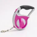 Automatic retractable dog leash with ergonomic anti-slip handle and durable metal clip - 3 Meters Boxed / Purple