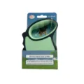 Mint green retractable dog leash for small and medium pets, 11.5ft/3m length, in packaging - Light Green Cardboard Pack