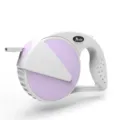 Ergonomic retractable dog leash in stylish lavender and white finish for pet walking - 3 Meters / Light Purple and White