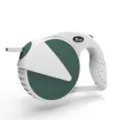 Durable retractable dog leash for small and medium dogs, white and green design - 3 Meters / Dark Green and White