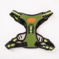 Reflective green anti-escape dog harness vest for small and medium pet dogs daily - S / Olive Green