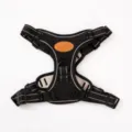 Black reflective vest-style dog harness with mesh lining and adjustable straps - S / Dynamic Black