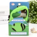 Green automatic retractable dog leash 5m length for small medium dogs up to 33 lbs - Green Cardboard Pack Dog Head