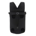 Portable black pet front carrier backpack for small dogs and cats with leg holes - Black / M (Reference 2.5kg-3.5kg)