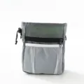 Professional grey pet training treat pouch with mesh pocket and zipper for outdoor use - Gray