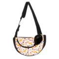 Portable pet carrier shoulder bag with cute corgi and sushi print for cats and dogs - L / Beige Corgi