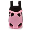 Comfortable pink breathable mesh pet carrier backpack for small dogs and cats travel - S / Pink