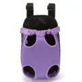 Breathable purple mesh pet carrier front backpack for small dogs and cats variant view - Purple