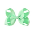 Lazo grande para el pelo de cinta de falla verde menta para niñas y accesorios - Grosgrain Normal / Verde menta