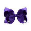 Pinza para el pelo con lazo de cinta de falla morada para niñas, accesorio grande - Púrpura (26)