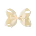 Lazo para el pelo clásico de cinta de grosgrain color crema para peinados infantiles y fiestas - Blanco Roto (815)