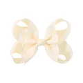 Lazo para el pelo de groguén crema para niñas, elegante accesorio para el cabello. - Blanco Roto (810)