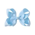 Gran lazo para el cabello de cinta grosgrain azul claro para niñas y niños accesorios moda - Azul Claro(308)