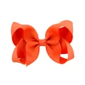 Lazo para el pelo de cinta de grosgrain naranja para niñas, accesorio de peluquería - Naranja (31)