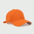 High-quality orange cotton baseball cap with UPF 50+ UV protection for men and women - Adjustable / Orange