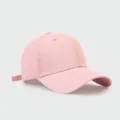 Premium classic pink cotton baseball cap with UPF50+ UV protection and adjustable back strap - Adjustable / Hard Top Style (25237M) / Pink