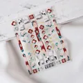 Stickers à ongles élégants de style chinois avec fleurs et montagnes traditionnelles - TS-001 Shuxiu Danqing