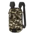 Durable camo pattern pet front carrier backpack with breathable mesh and adjustable straps - S / Camouflage with Shoulder Pad