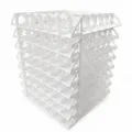 White vertical rotating storage tower rack for fuse beads bottles and craft organization - 360° Rotatable - 11 Tiers 221 Colors