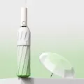 Elegant lime green gradient folding sun umbrella for ultimate rain and sun protection - 20 Ribs Windproof Style / Gradient Lime Green
