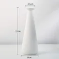 Vase à fleurs minimaliste en céramique blanche, dimensions hauteur 22cm largeur 8cm - Phare