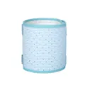 Adjustable breathable mesh dog neck guard in light blue for anti-lick protection - XL Neck 34-46cm Height 13cm / Blue