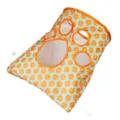Crinkle cat tunnel bag with orange fruit pattern and interactive toy balls for pet fun - Orange / Standard