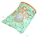 Mint green interactive cat tunnel bag with crinkle paper and hedgehog pattern - Hedgehog / Standard