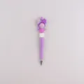 DIY Perlen Kugelschreiber mit lila Silikon Schleife Anhänger kreative Schreibware Geschenk - Lila