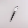 Halloween beaded pen with cute ghost silicone topper and black barrel for office school writing. - Ghost Style