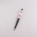 Halloween beaded pen with cute silicone ghost and pink checkered beads, black gel pen. - Pink Ghost Style