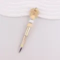 DIY kralen balpen met sprankelende strik siliconen kraal en metalen schacht voor schrijven. - Goud