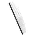 Professional curved metal tooth pet grooming comb for long hair cats and dogs tool - Round Handle Curved Comb / 16cm / Black