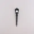 Penna A Sfera Con Perline DIY Grazioso Fiocco Silicone Penna Scrittura Cancelleria Ufficio - Nero