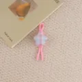 Colgante de estrella a cuadros rosa para teléfono, accesorio de bolso de peluche y llavero. - Estrella Rosa