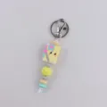 Cute silicone notebook bead keychain bag charm diy pendant lovely gift accessory for women - Book and Pencil