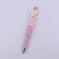 DIY Beaded Ballpoint Pen with Cute Hot Air Balloon Silicone Bead Topper and Pink Metal Barrel. - Pink Hot Air Balloon Style
