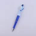 Blue ballpoint pen featuring a cute silicone hot air balloon bead topper for creative DIY use. - Blue Hot Air Balloon Style