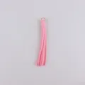 10cm rosa Wildleder Quasten Anhänger für Taschen Bekleidung Zubehör und Bastelarbeiten. - Rosa