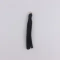 Schwarze Wildlederquaste 10 cm für Taschen Kleidung Kunsthandwerk DIY Dekoration - Schwarz