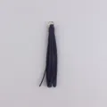 Dunkelblaue Wildleder Quaste Anhänger für Taschen Kleidung, 10cm DIY Accessoire Schlaufe. - Marineblau