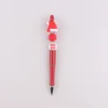 Weihnachten Perlen Kugelschreiber DIY kreative Cartoon Silikon Perlenstift Schreibware - Weihnachtsmütze