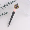 DIY Lehrer Perlen Stift Silikon Herz Anhänger schwarzer Kugelschreiber Schreibwaren Variante - Herz Teach