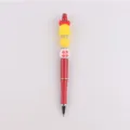Weihnachten Perlen Kugelschreiber DIY kreative Silikon Cartoon Schreibwaren Stift Geschenk - Gelbe Glocke