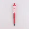 Weihnachten DIY Perlen Kugelschreiber mit Silikonperlen, roter Stift, kreatives Weihnachtsgeschenk. - Rosa Glocke
