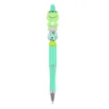 DIY cute cartoon frog beaded pen with silicone beads, creative green ballpoint stationery for gifts. - Frog
