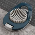Stainless steel egg slicer kitchen gadget multi-functional egg cutter tool for home cooking - Nordic Gray Blue