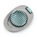 Multi-functional egg slicer kitchen tool with stainless steel wires, grey and green variant. - Nordic Green